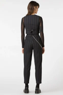 Women Dangerfield Jackets & Coats*Mystery Pinstripe Vest