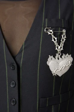 Women Dangerfield Jackets & Coats*Mystery Pinstripe Vest