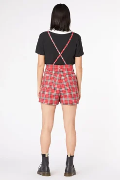Women Dangerfield Dresses & Pinafores*Nah Tartan Bib Playsuit