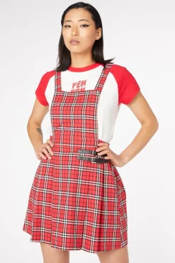 Women Dangerfield Dresses & Pinafores*Nah Tartan Buckle Pinafore