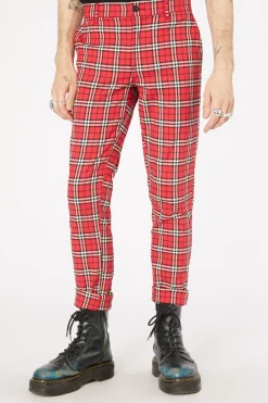 Men Dangerfield Pants & Shorts*Nah Tartan Cotton Twill Pant
