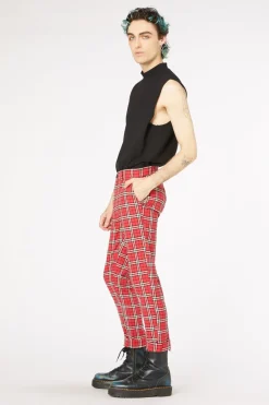 Men Dangerfield Pants & Shorts*Nah Tartan Cotton Twill Pant