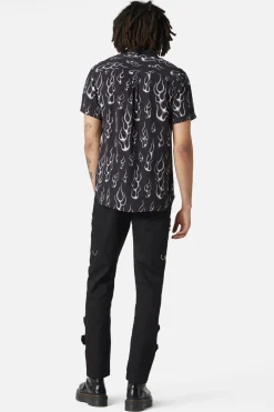 Men Dangerfield Shirts & Tees*Naked Flame Short Sleeve Shirt