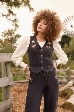 Women Princess Highway Jackets & Coats*Native Blooms Vest