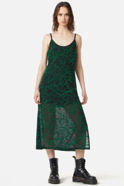 Women Dangerfield Dresses & Pinafores*Neglected Flocked Mesh Midi Dress