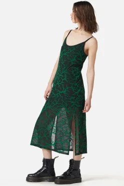 Women Dangerfield Dresses & Pinafores*Neglected Flocked Mesh Midi Dress