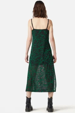 Women Dangerfield Dresses & Pinafores*Neglected Flocked Mesh Midi Dress