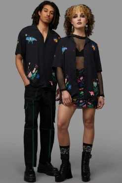 Men Black Friday Shirts & Tees*Night Garden Short Sleeve Shirt