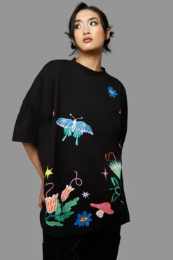 Women Black Friday Blouses & Tops*Night Garden Tee