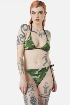 Women Dangerfield Swimwear*Nook Of The Garden Camo Bikini Top