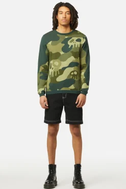 Men Dangerfield Jumpers & Knits*Nook Of The Garden Camo Knit Jumper