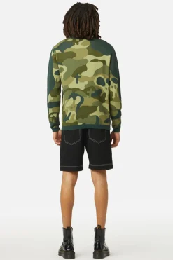 Men Dangerfield Jumpers & Knits*Nook Of The Garden Camo Knit Jumper
