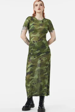 Women Dangerfield Dresses & Pinafores*Nook Of The Garden Camo Mesh Dress
