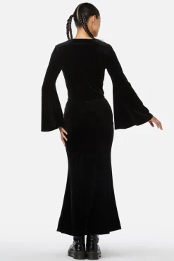 Women Black Friday Blouses & Tops*Obsidian Velvet Flare Top