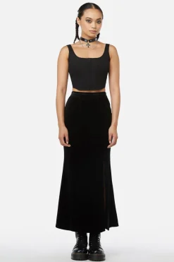 Women Black Friday Skirts & Skorts*Obsidian Velvet Skirt