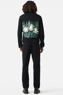 Men Dangerfield Coats & Jackets*On Guard Back Print Denim Jacket