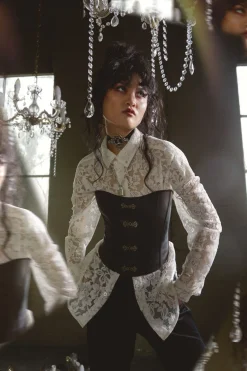 Women Dangerfield Blouses & Tops*Ornate Metal Pu Corset