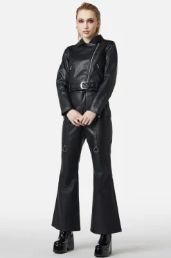 Women Dangerfield Jackets & Coats*Ornate Metal Pu Jacket