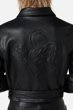 Women Dangerfield Jackets & Coats*Ornate Metal Pu Jacket