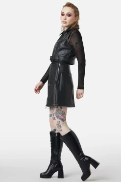 Women Dangerfield Blouses & Tops*Ornate Metal Pu Vest