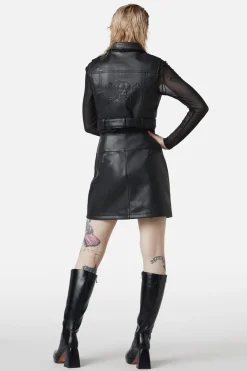 Women Dangerfield Blouses & Tops*Ornate Metal Pu Vest