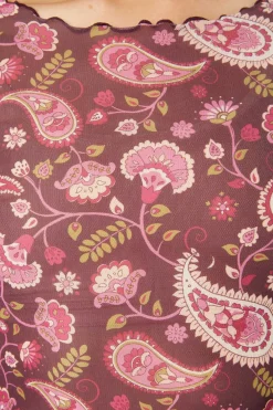 Women Princess Highway Blouses & Tops*Paisley Mesh Top