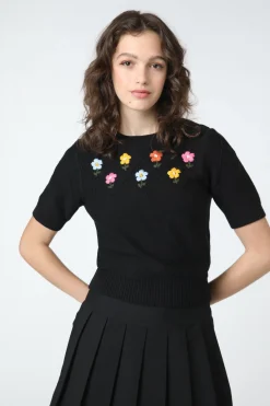 Women Princess Highway Blouses & Tops*Pansy Patch Knit Top