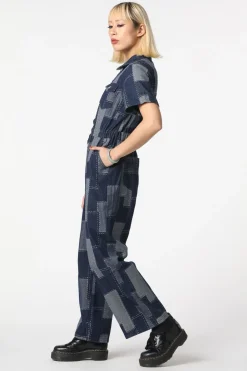 Women Black Friday Pants & Jumpsuits*Patchwork Denim Boilersuit
