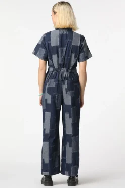 Women Black Friday Pants & Jumpsuits*Patchwork Denim Boilersuit