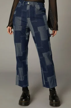 Women Black Friday Pants & Jumpsuits*Patchwork Denim Jean