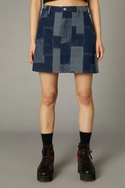 Women Black Friday Skirts & Skorts*Patchwork Denim Skirt