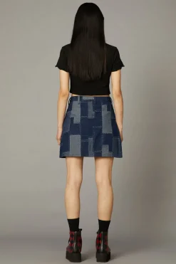 Women Black Friday Skirts & Skorts*Patchwork Denim Skirt