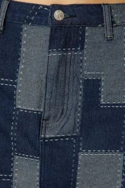 Women Black Friday Skirts & Skorts*Patchwork Denim Skirt