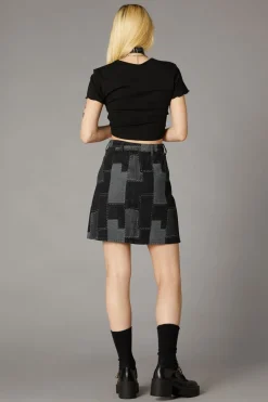 Women Black Friday Skirts & Skorts*Patchwork Denim Skirt