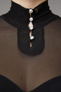 Women Black Friday Blouses & Tops*Pearly Button Top