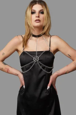 Accessories Black Friday Belts & Harnesses*Pentagram Chain Bra Harness