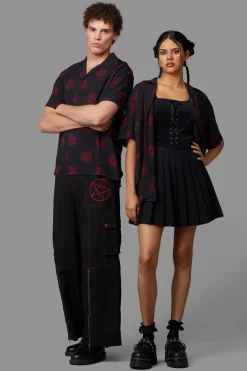 Men Black Friday Shirts & Tees*Pentagram Short Sleeve Shirt