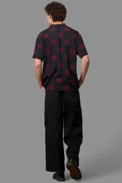 Men Black Friday Shirts & Tees*Pentagram Short Sleeve Shirt