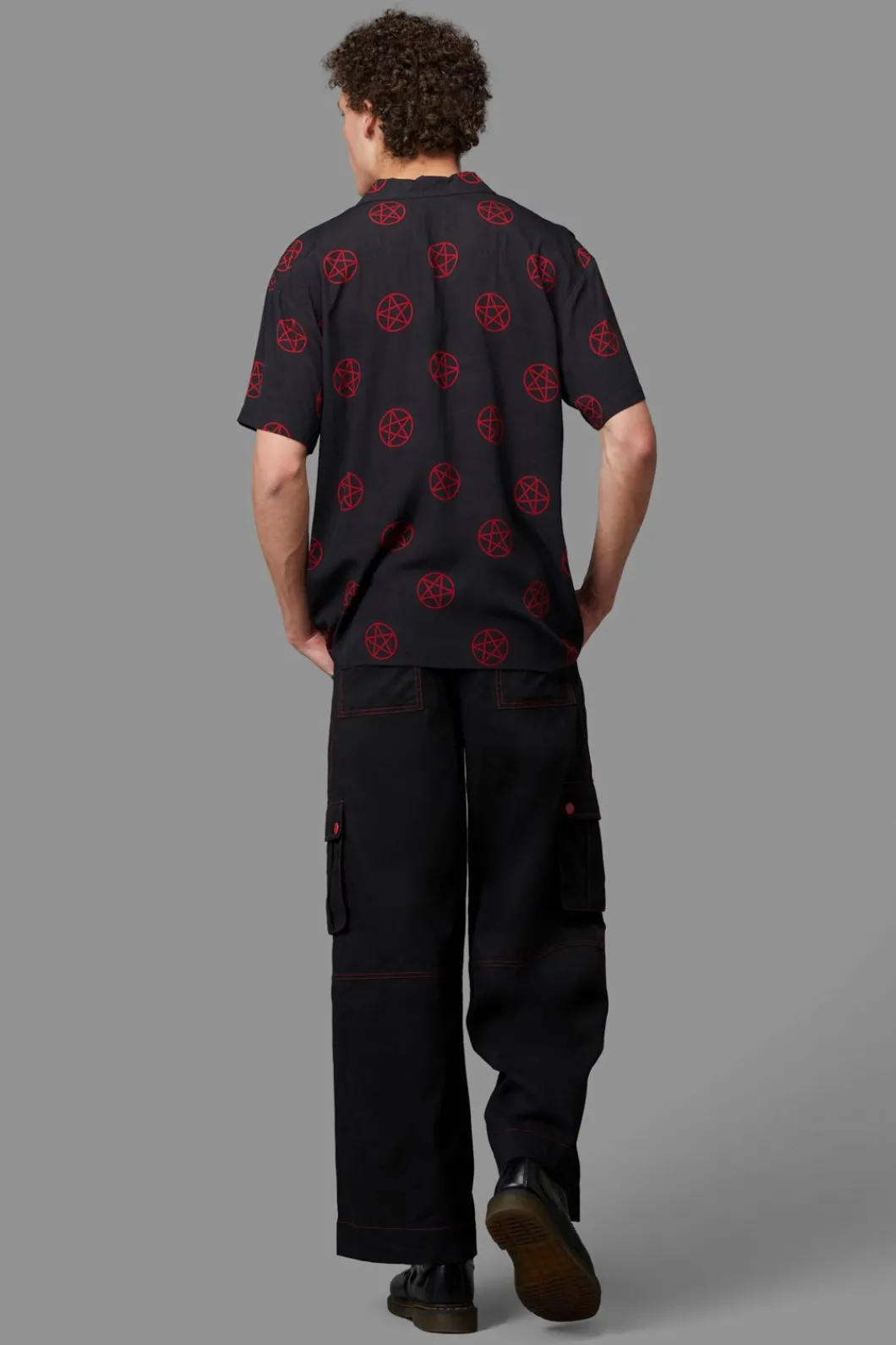 Men Black Friday Shirts & Tees*Pentagram Short Sleeve Shirt