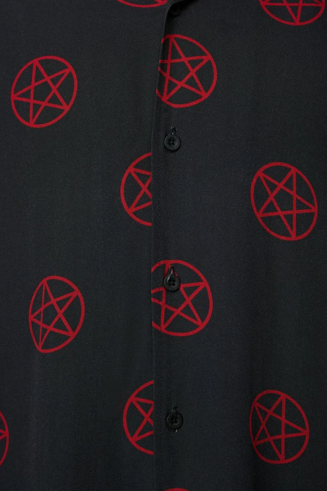 Men Black Friday Shirts & Tees*Pentagram Short Sleeve Shirt
