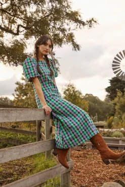 Women Princess Highway Dresses & Pinafores*Peppa Check Midi Dress