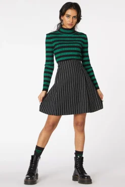 Women Dangerfield Skirts & Skorts*Pin Stripe Pleat Mini Skirt