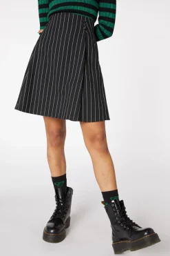 Women Dangerfield Skirts & Skorts*Pin Stripe Pleat Mini Skirt