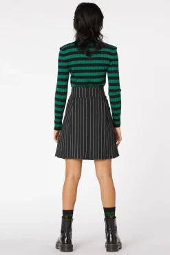 Women Dangerfield Skirts & Skorts*Pin Stripe Pleat Mini Skirt