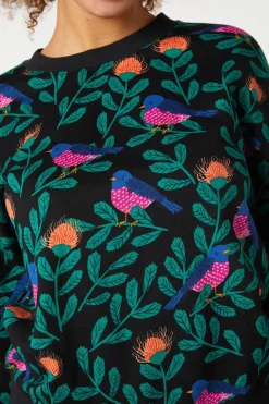 Women Princess Highway Blouses & Tops*Pink Robin Crew Neck