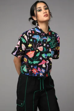 Women Black Friday Blouses & Tops*Plantistry Print Blouse