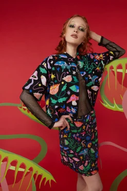 Women Black Friday Blouses & Tops*Plantistry Print Blouse