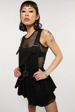 Women Dangerfield Dresses & Pinafores*Pleated Pinny Skull Charm