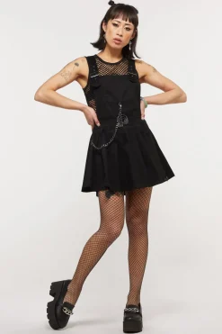 Women Dangerfield Dresses & Pinafores*Pleated Pinny Skull Charm