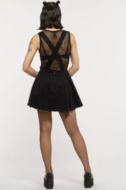 Women Dangerfield Dresses & Pinafores*Pleated Pinny Skull Charm